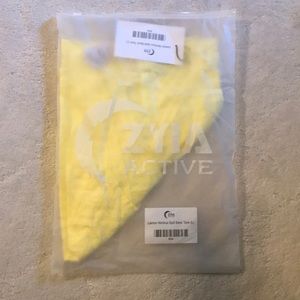 ZYIA Lemon Nimbus Split Back Tank